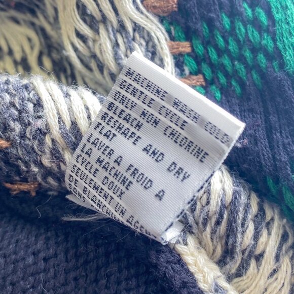 Vintage Talbots Holiday Sweater Christmas Granny Button Up Sweater Vest - Picture 5 of 6